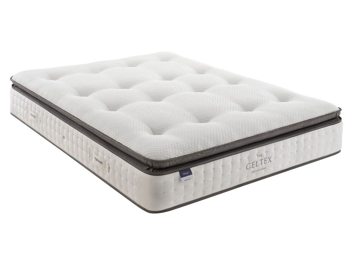 silentnight miracoil geltex pillow top mattress