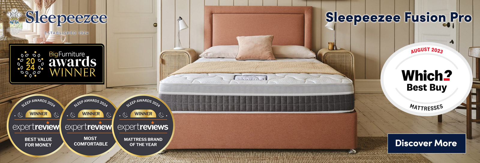 Sleepeezee Fusion Pro - Up to 60% OFF plus Kings For Doubles!