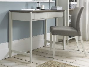 Bentley Designs Bergen Grey Washed Oak & Soft Grey Desk