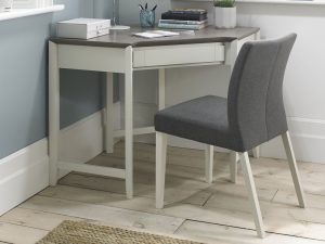 Bentley Designs Bergen Grey Washed Oak & Soft Grey Corner Desk