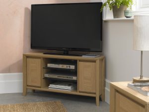 Bentley Designs Bergen Oak Corner Entertainment Unit