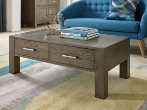 Bentley Designs Turin Dark Oak Coffee Table With Drawers