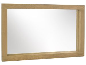 Bentley Designs Turin Light Oak Landscape Mirror