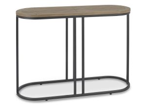 Bentley Designs Chevron Weathered Ash Console Table