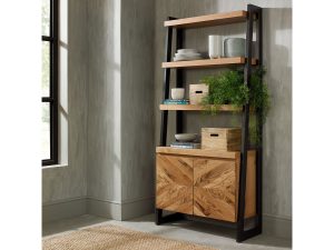 Bentley Designs Ellipse Rustic Oak Open Display Unit