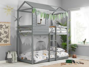 3ft Single Birlea Adventure Bunk Bed in Grey