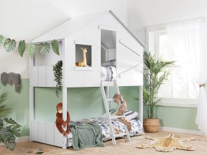3ft Single Birlea Safari Bunk Bed in White
