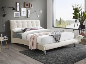 4ft6 Double Birlea Hemlock Bedstead in Beige