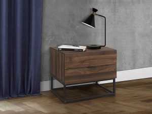 Birlea Houston Bedside Cabinet - 2 Drawer