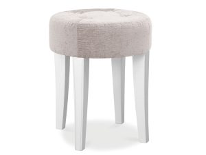 Bentley Designs Chantilly Stool - Grey Fabric Top