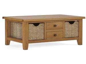 Corndell Global Home Burford Large Coffee Table With Basket
