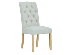 Corndell Global Home Normandy Button Back Upholstered Chair In Natural