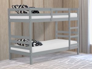 3ft Single Flintshire Furniture Bailey Bunk Bed in Grey