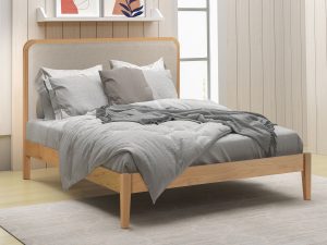 4ft6 Double Flintshire Furniture Brynford in Natural Oak / Fabric