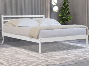 4ft6 Double Flintshire Furniture Maxwell Bedstead in White