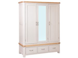 Furniture Mill Blenheim Painted Triple Robe