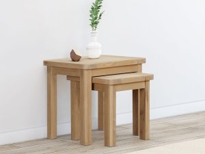 Furniture Mill Hampton Oak Nest of Tables