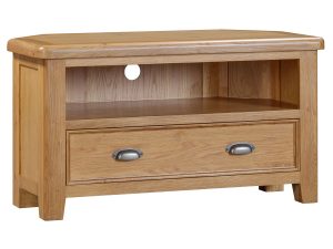 Furniture Mill Evesham Oak Corner TV Unit