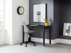 Julian Bowen Carrington Desk +2  Drawers in Black