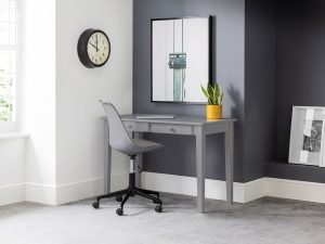 Julian Bowen Carrington Desk +2  Drawers in Grey