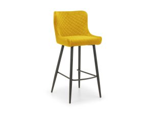 Julian Bowen Luxe Bar Stool in Mustard