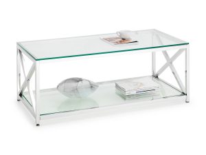 Julian Bowen Miami Coffee Table in Silver