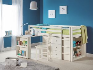 3ft Single Julian Bowen Roxy Sleepstation Bed in Stone White