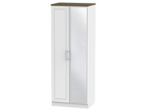 Welcome Furniture Kent Tall 2ft6 Mirror Wardrobe
