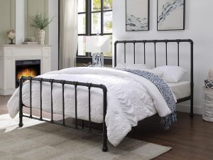 4ft6 Double Flintshire Furniture Kinnerton Bedstead in Sand Blast Black