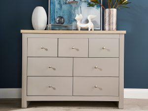 Kyoto Linton Wide Chest in Grey