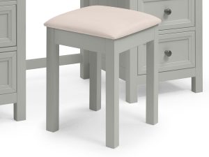 Julian Bowen Maine Dressing Stool in Dove Grey