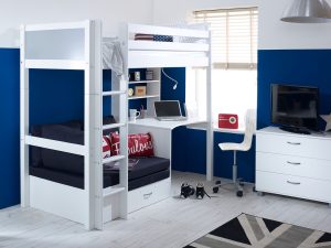 Kids Avenue Nordic Highsleeper 3 WIth Grey Gables