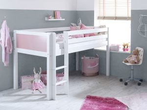 Kids Avenue Nordic Midsleeper 1 With Rose Gable Ends