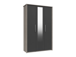Furniture Mill Arundel Range 18 Tall 3 Door Wardrobe with Mirror
