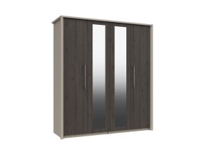Furniture Mill Burford Range 5 4 Door Wardrobe with 2 Mirrors