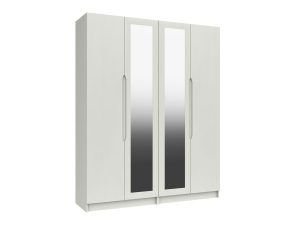 Furniture Mill Sonata Range 13 Tall 4 Door Robe With 2 Mirrors