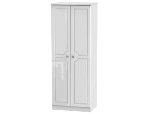 Welcome Furniture Pembroke Gloss Tall 2ft6 Plain Wardrobe