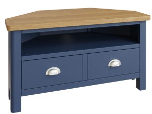 Furniture Mill Radford Blue Corner TV Unit