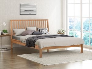 4ft6 Double Flintshire Furniture Rowley Smoked Oak Bedstead