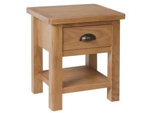 Furniture Mill Radford Oak 1 Drawer Lamp Table