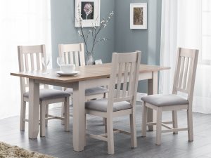 Julian Bowen Richmond Extending Dining Table in Elephant Grey