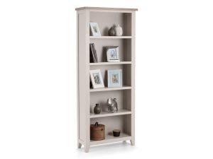 Julian Bowen Richmond Tall Bookcase in Elephant Grey
