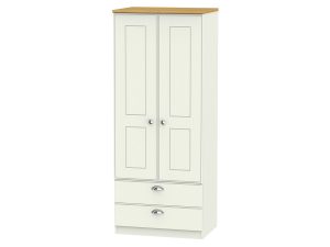 Welcome Furniture Victoria 2ft6 2 Drawer Wardrobe