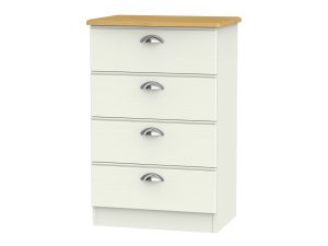 Welcome Furniture Victoria 4 Drawer Midi Chest