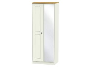 Welcome Furniture Victoria Tall 2ft6 Mirror Wardrobe