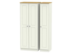 Welcome Furniture Victoria Tall Triple Plain Wardrobe