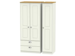 Welcome Furniture Victoria Triple 2 Drawer Wardrobe