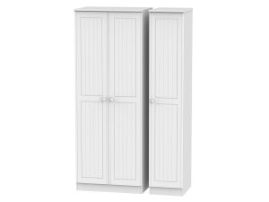Welcome Furniture Warwick Tall Triple Plain Wardrobe