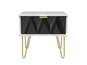 Welcome Furniture Diamond 1 Drawer Bedside Cabinet