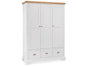Bentley Designs Hampstead Triple Wardrobe in Two Tone